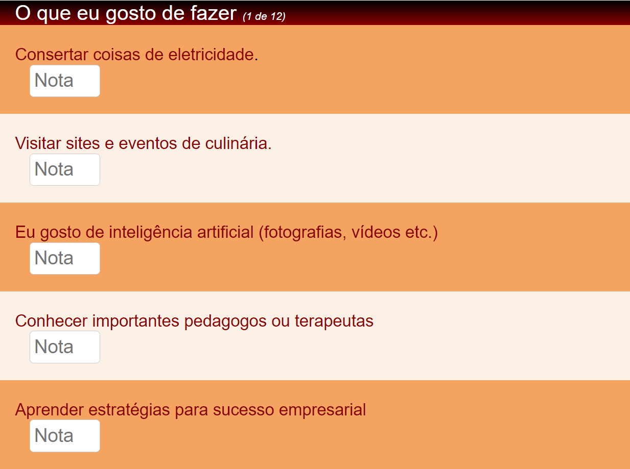 Teste Vocacional John Holland